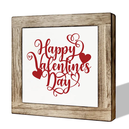 Valentines Day Decor Wood Sign