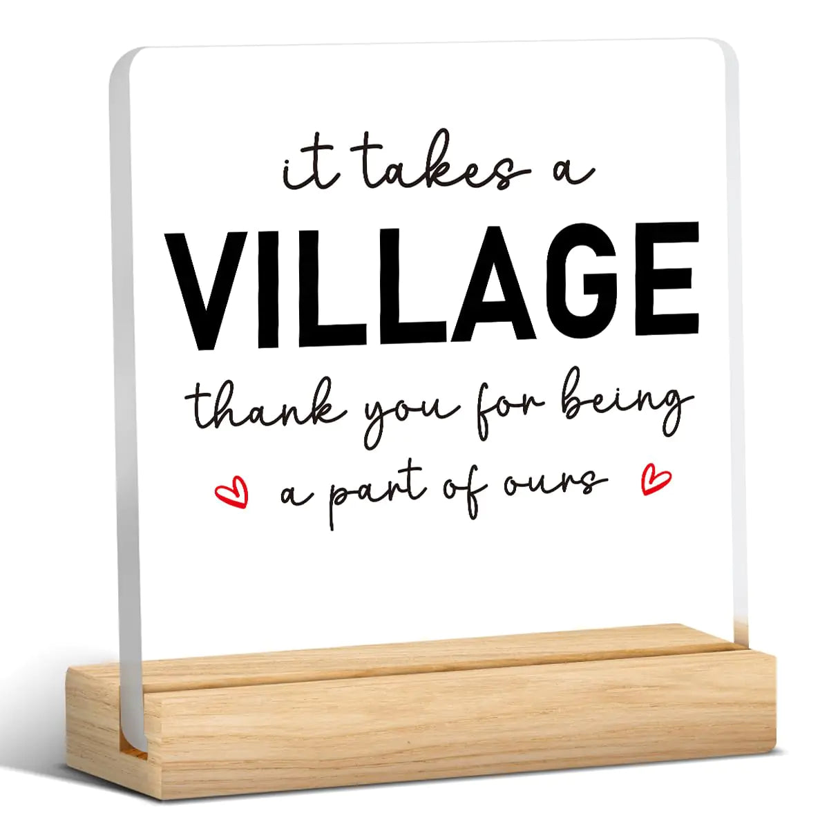 4" x 4" Acrylic Inspirational Sign