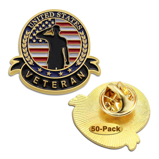 3D Die-Cast Metal Lapel Pin – Gold-Plated with Hand-Applied Enamel