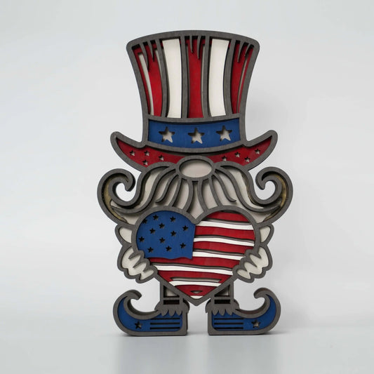 Tivisiy 3D Wooden Animals Carving – Independence Day Dwarf