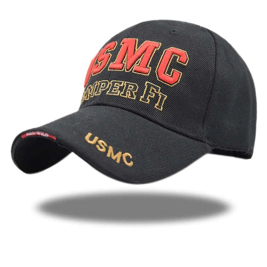 USMC Hat with Embroidered Patch