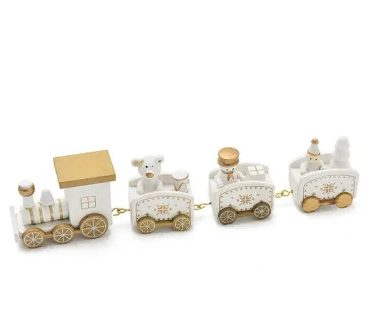 Christmas Wooden Train Ornament – Festive Holiday Décor