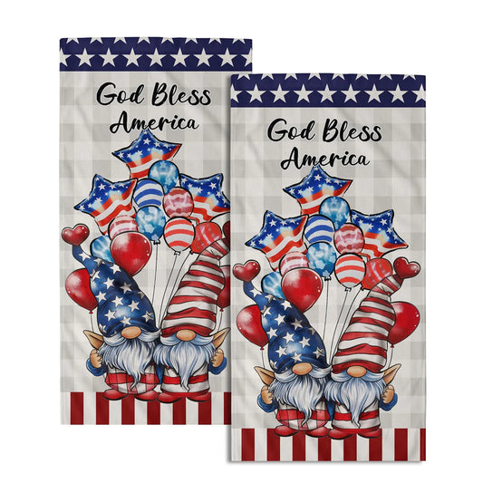 Giwawa USA Flag Hand Towels – Soft, Absorbent, and Patriotic Design