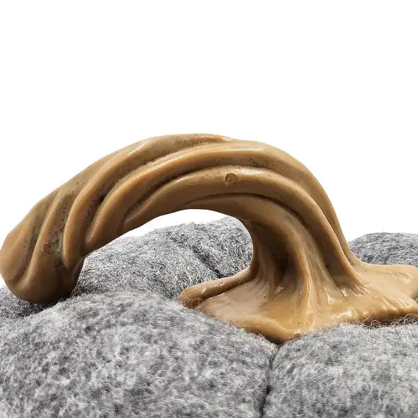 Set of 3 Gray Fabric Pumpkins