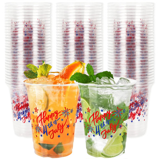 Patriotic Disposable Party Cups – 50 Pack (12oz)