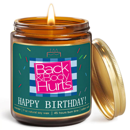 Lavender Scented Happy Birthday Candle – Unique Aromatherapy