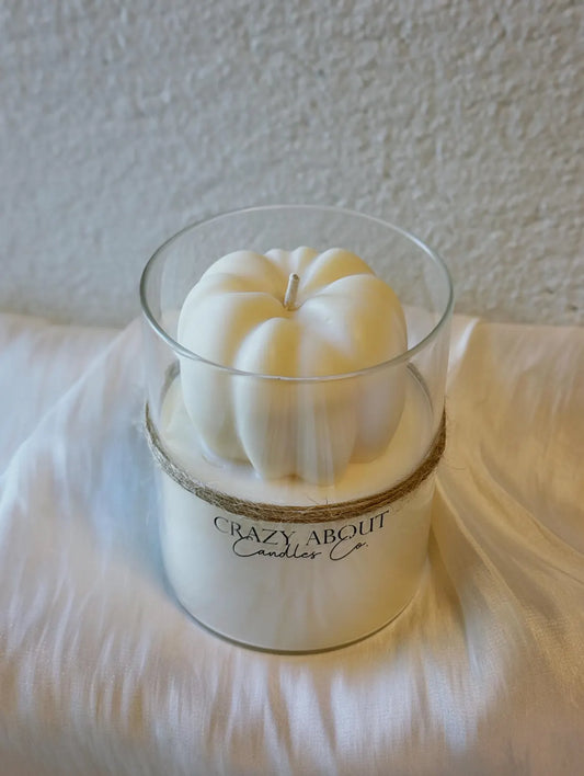 Handcrafted Pumpkin-Themed Soy Candles – Fall Decor & Personalized Gift