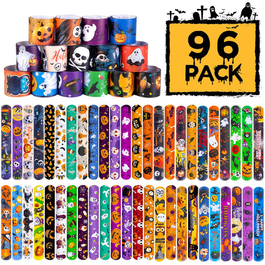 Shindel Halloween Slap Bracelets -  Kids Halloween Party Trick or Treat