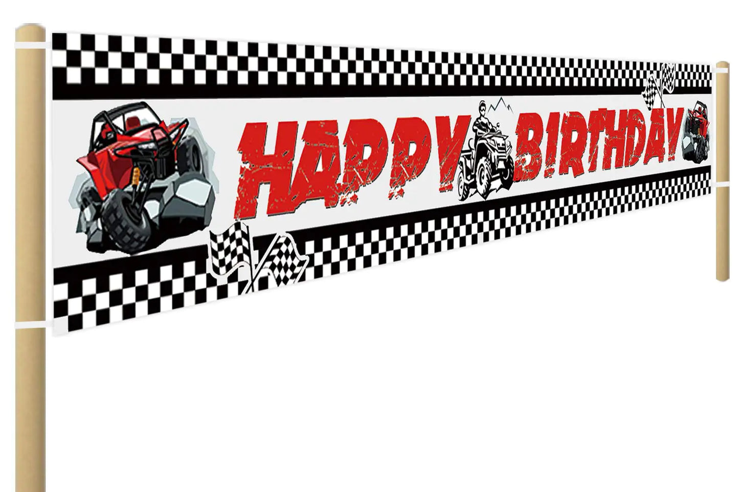 Large ATV Happy Birthday Banner