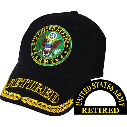 U.S. Army Retired Hat – Black