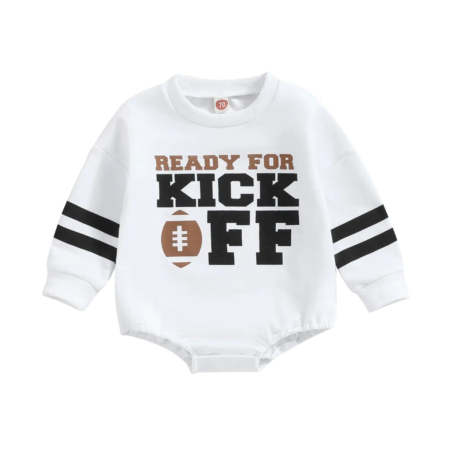Baby Football Sweatshirt Romper
