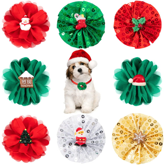 Dog Collar Charms – Set of 8 Festive Embellishments